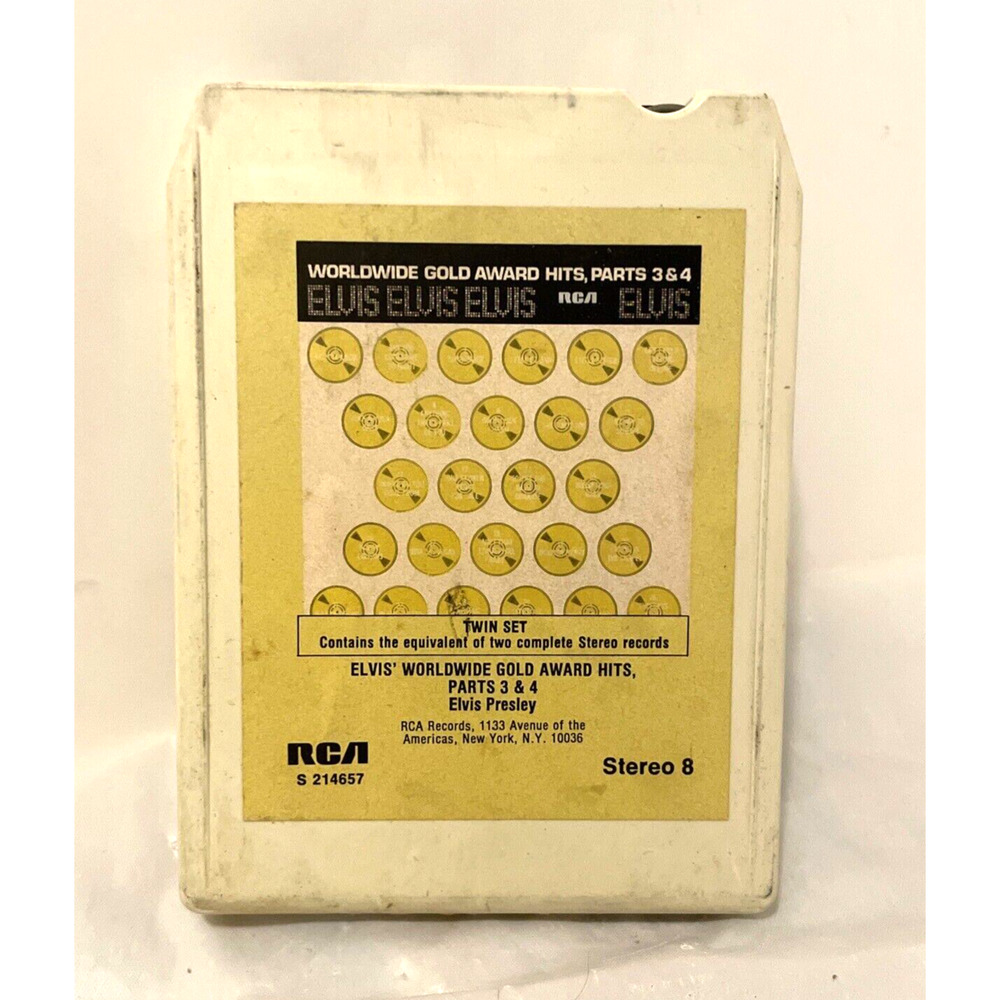 ELVIS PRESLEY 1978 Worldwide Gold Award Hits 8 Track Tape RCA S 213690 Vintage